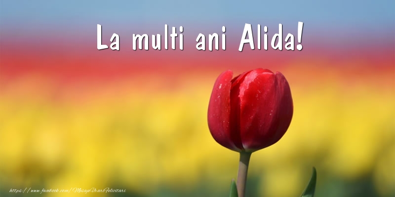 La multi ani Alida! - Felicitari de La Multi Ani cu lalele