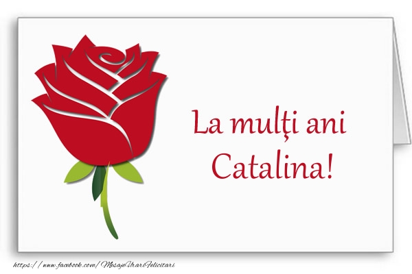  La multi ani Catalina! - Felicitari de La Multi Ani cu flori