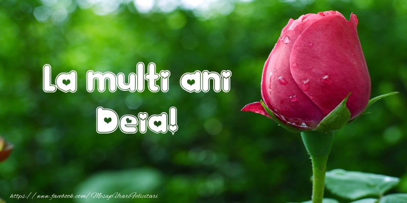 La multi ani Deia! - Felicitari de La Multi Ani cu lalele