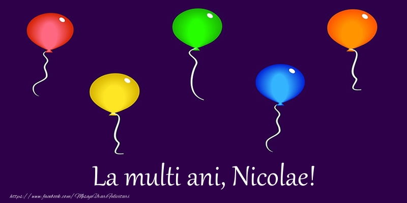 La multi ani, Nicolae! - Felicitari de La Multi Ani